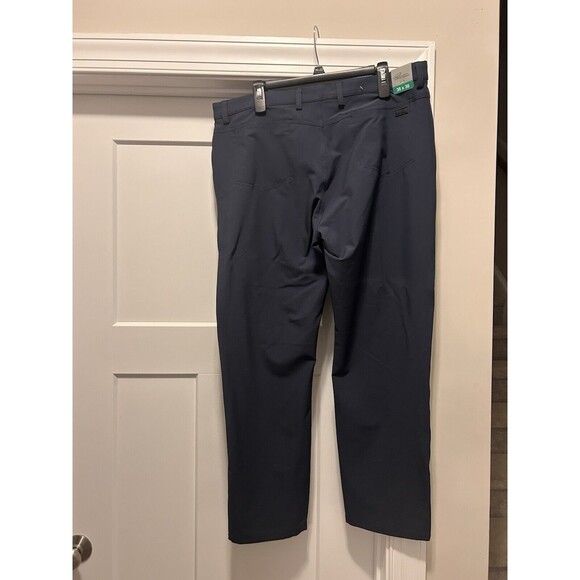 New Greg Norman Men's Polyester Ultimate 5-Pocket Pants Navy Blue Size 38x30 - Picture 6 of 7